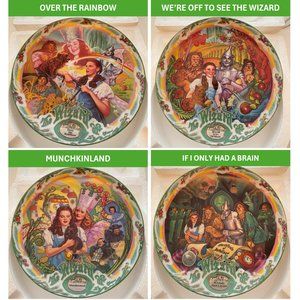 COMPLETE SET: Wizard of Oz Musical Moments Collector's Plates (8 plates)